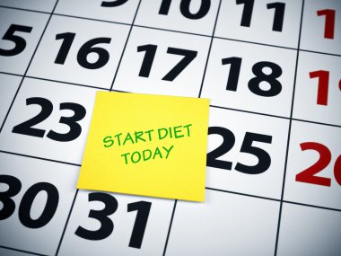 Start diet today clipart