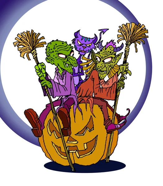Halloween background pumpkin — Stock Photo, Image