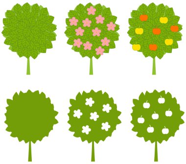 Apple-trees clipart