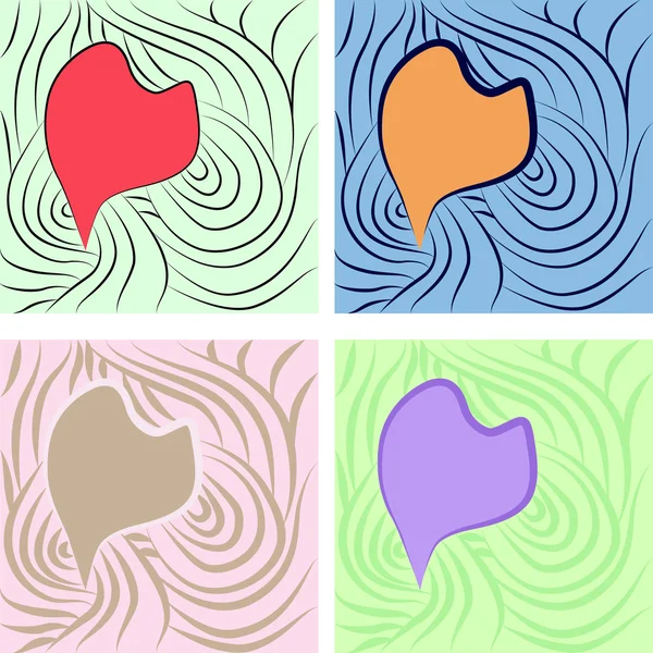 Coeurs abstraits — Image vectorielle