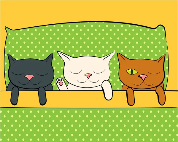 Vtipné kočky — Stockový vektor
