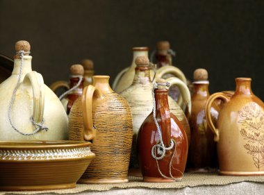 Traditional jugs clipart