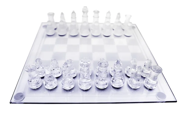 Glass chess. — Stock Photo, Image