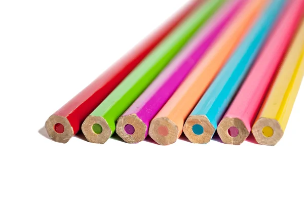 Ołówki w ujęciu — Zdjęcie stockowe