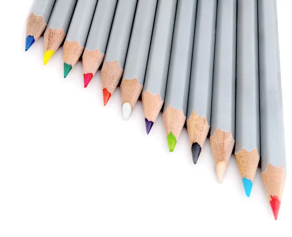 Stříbrný prostředí tužky. — Stock fotografie