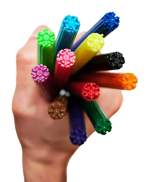 Kolorowe markery — Zdjęcie stockowe