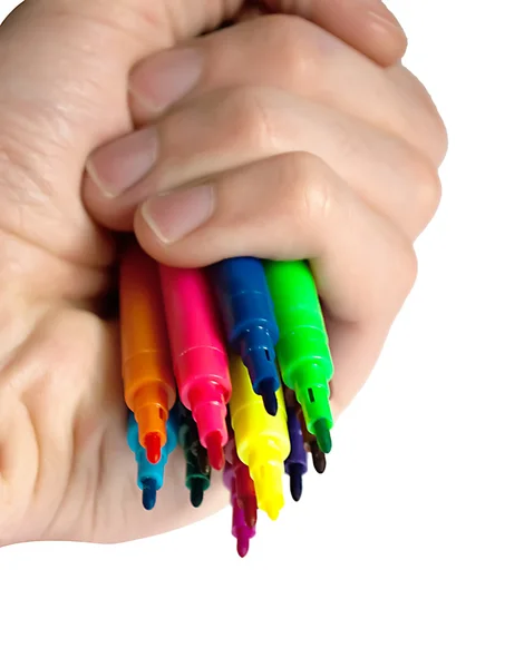 Kolorowe markery — Zdjęcie stockowe