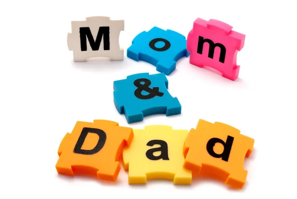 stock image Mom & Dad puzzle.