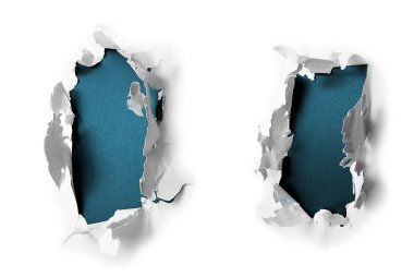 Breakthrough paper holes clipart