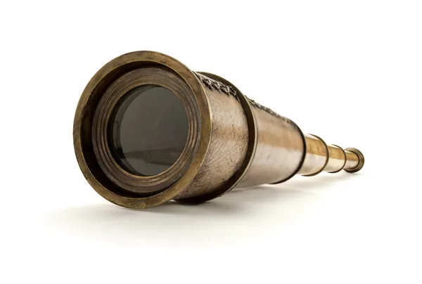 Spyglass antico . Fotografia Stock