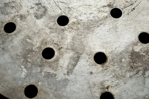 Holes in metal. — Zdjęcie stockowe