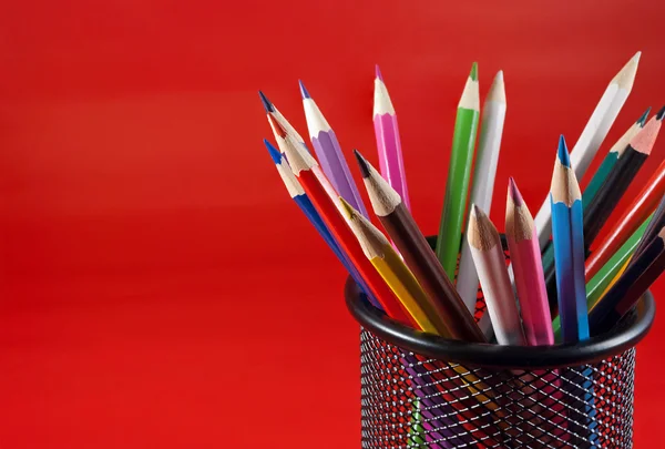 Barevné tužky. — Stock fotografie