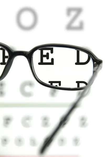 眼鏡、目のグラフ — ストック写真