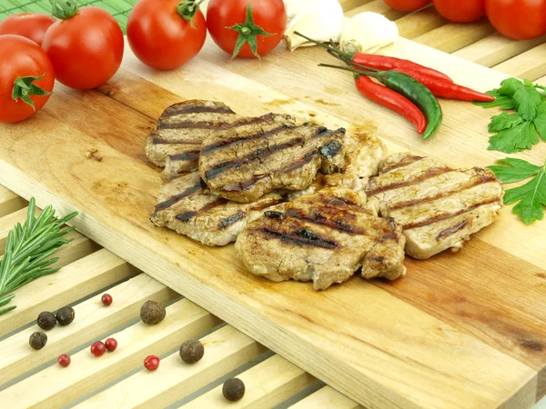 Färsk stekt kött — Stockfoto