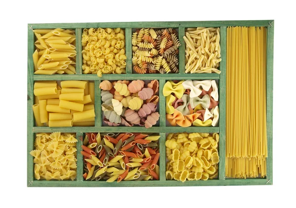 Pasta collection in box — Stock Photo, Image
