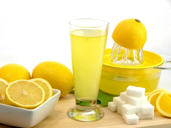 Glass of a fresh lemon juice — Stock Photo, Image