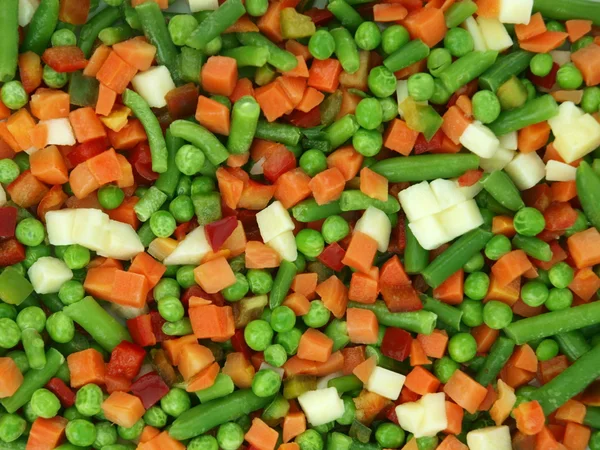 Frysta blandade grönsaker — Stockfoto