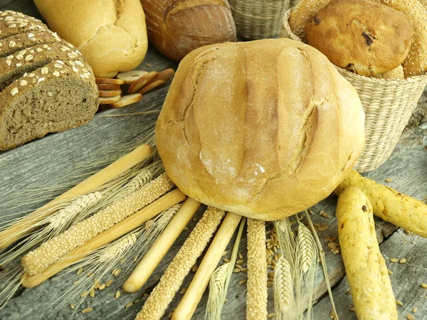 白色烤的面包 — 图库照片
