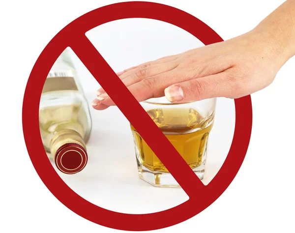 No drink sign — Stock Photo, Image