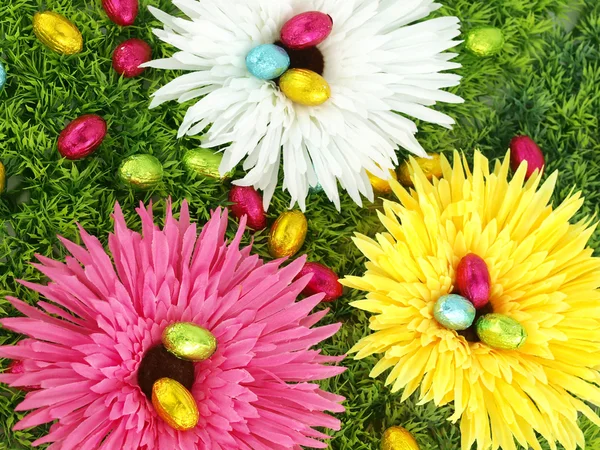 春天的花朵和复活节 — 图库照片