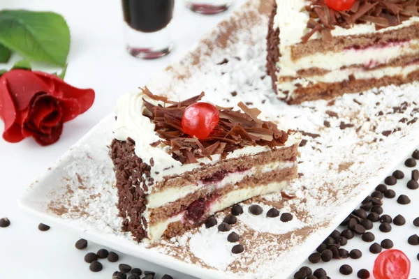 Gâteau de forêt noire — Photo