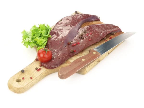 Fresh raw liver Stock Photo