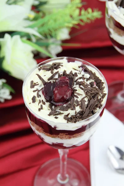 Black forest dessert cake — Stock Photo, Image