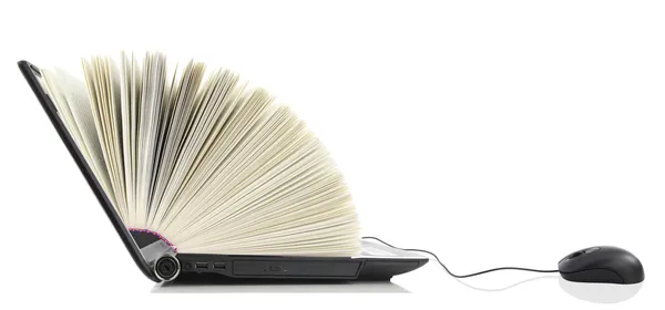 Laptop computer as a Book Stock Image