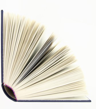 Opened book isolated over white background clipart