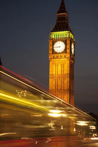 Big Ben y autobús en Londres — Foto de Stock