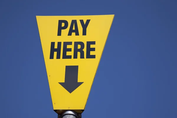 stock image Yellow Payment Sign