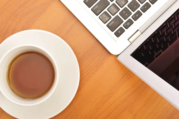 Laptop and Coffee — Stock Photo, Image