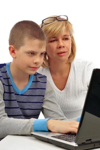 Woman and her son — Stock Photo, Image
