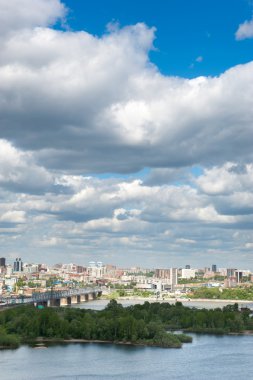 kentsel cityscape afiş, üstten görünüm