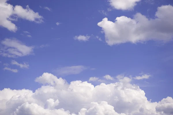 Blue sky with cloud closeup — Stock Photo, Image