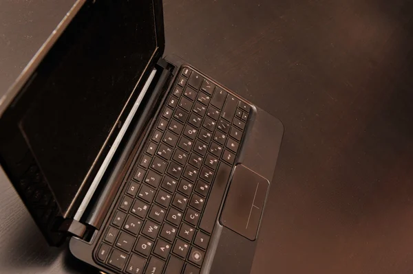 Closeup photo of a thin laptop — Stock Photo, Image