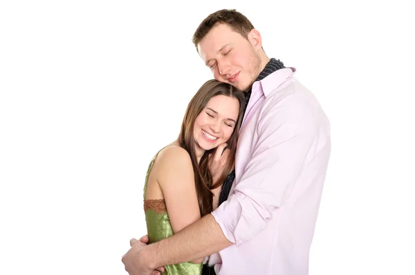 Milující pár objímat — Stock fotografie