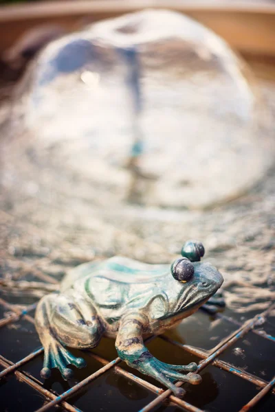 stock image Decorative fountains in garden, effuse water