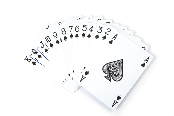 Deck of spades — Stock Photo, Image