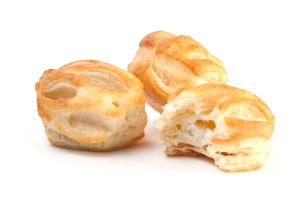 stock image French pastry with bite