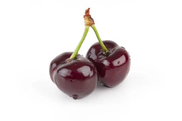Isolated Red Cherries — Stock Photo, Image