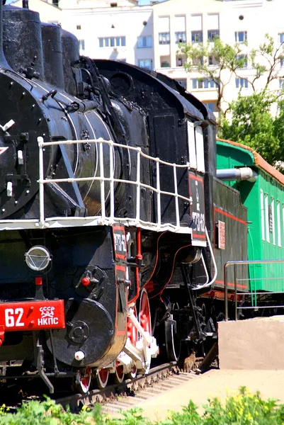Locomotiva a vapore. Russia — Foto Stock