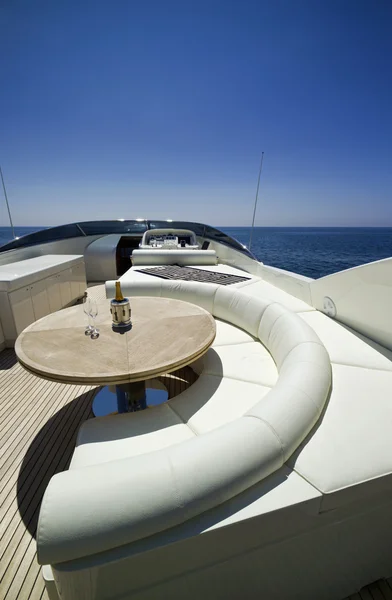 Italy, S.Felice Circeo, luxury yacht Rizzardi Posillipo Technema 95 — Stock Photo, Image