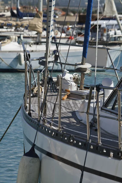 stock image Italy, Siciliy, Mediterranean sea, Marina di Ragusa, sailing boats