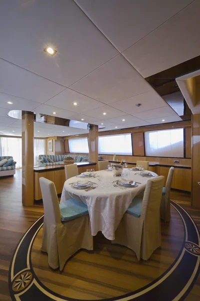 Italy, Tuscany, Viareggio, Tecnomar 35 Fly luxury yacht — Stock Photo, Image
