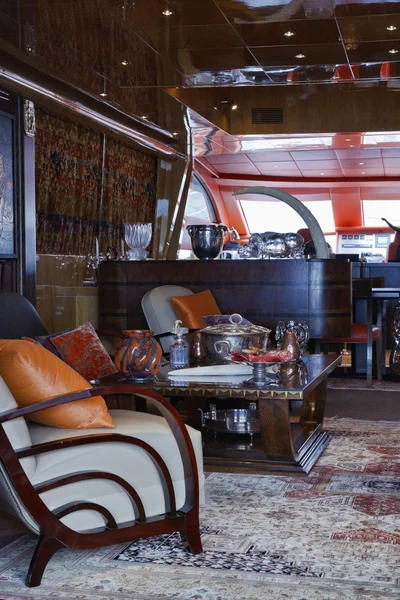 Италия, Тоскана, Виареджо, Teccar 35 Open luxury yacht — стоковое фото
