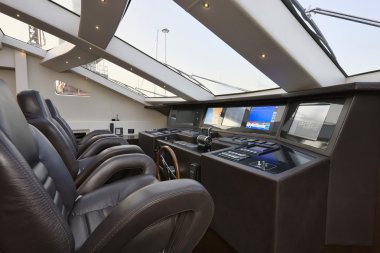 İtalya, Toskana, viareggio port, lüks yat tecnomar 36