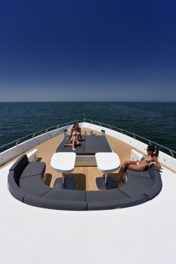 Italy, Tirrenian sea, off the coast of Viareggio, Tuscany, luxury yacht Tec clipart