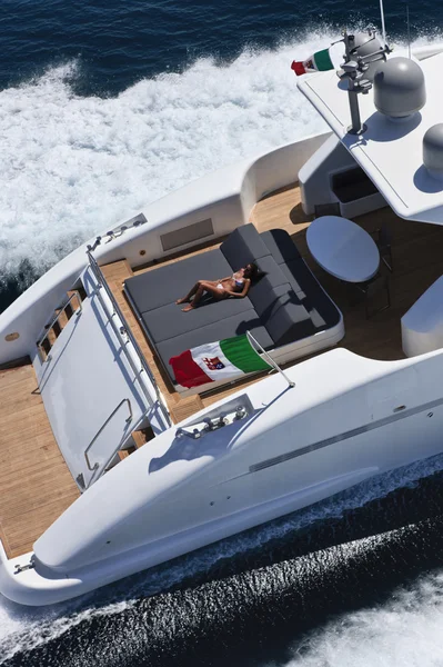 Італія, Tirrenian моря, біля узбережжя Віареджо, Тоскана, розкішні яхти Tec — стокове фото