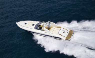 Italy, Tuscany, Viareggio, Tecnomar Madras 20 luxury yacht